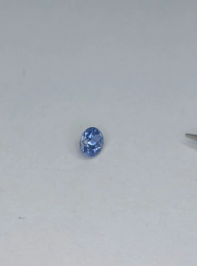 0.65ct Natural Blue Sapphire Oval Cut Loose Gemstone From Nigeria — view 3